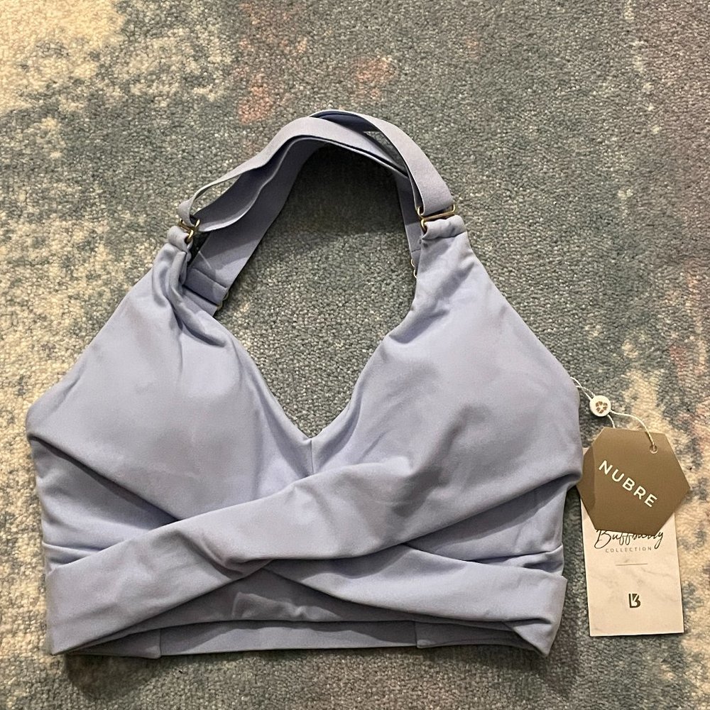 Buffbunny Candy Wrap Bra - Tuxedo Blue - Small - NEW